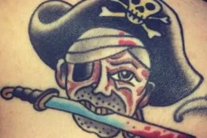Pirate Татуировка стойност, скици, снимки 50, сърцето Yurets от дъб