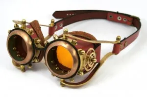 Goggle (ochelari), steampunk manual