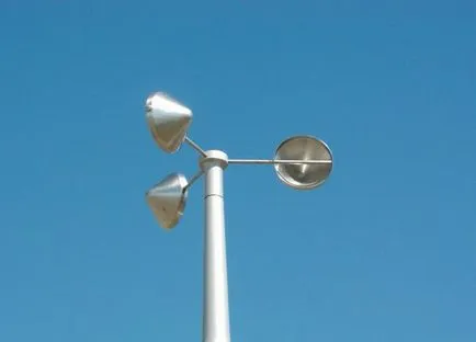 Un dispozitiv de măsurare a vitezei vântului (anemometru) instrucțiuni de specii