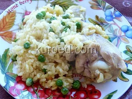 Rețete, risotto cu carne de pui și mazăre verde
