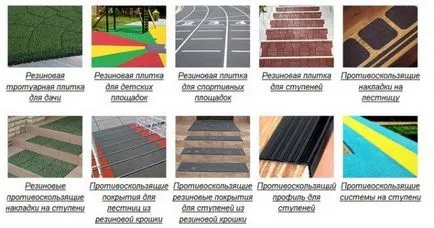 Placi de cauciuc de stabilire pe baza de beton, nisip, cum de piese de tehnologie adezivă