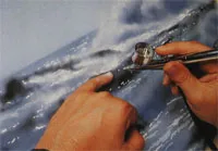 Rajz tenger stílus festékszóró