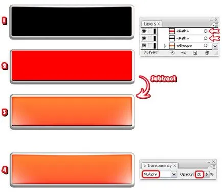 Döntetlen 3d-gomb Adobe Illustrator