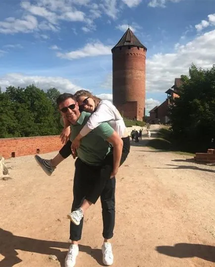 vacanță de familie Ksenia Sobchak și Maxim Vitorgan