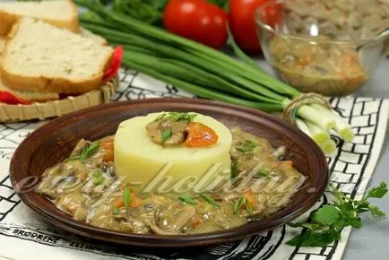 Гъбен сос на замразени гъби, най-вкусните рецептата