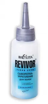 A szérum a haj megerősítésére a peptidek és PP-vitamin kitörölhetetlen revivor szuper-Care (Belita -
