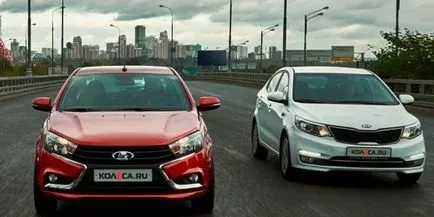 Összehasonlítás 3 Kia Rio és a Kia vetőmag