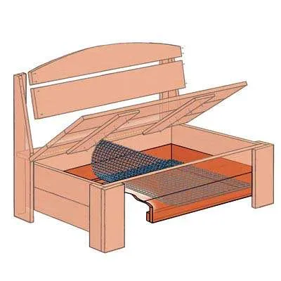 Construirea o bancă grădină cu mâinile cu o cutie de depozitare