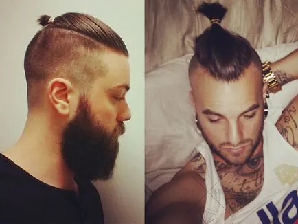 Подстригване за мъже и малко коса на различна дължина за стилни мъже