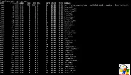 Structura sistemului de fișiere CentOS 7, stabilirea ferestre și servere Linux