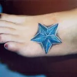 Tattoo tengeri csillag érték, és a fénykép miniatűr