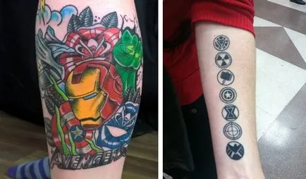 Татуировки със супергерои (50 снимки)