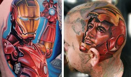 Татуировки със супергерои (50 снимки)