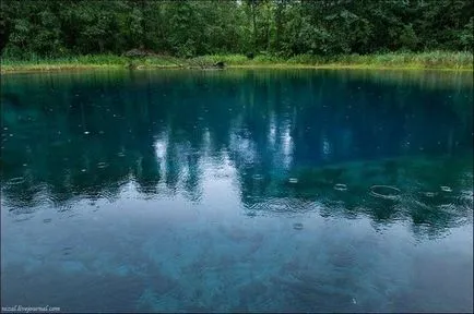 Locuri turistice în Tatarstan - lac albastru