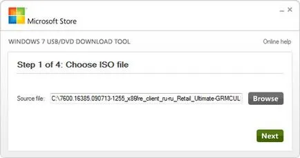 Instalarea Windows 7 pe un netbook de ajutor calculator Komservis