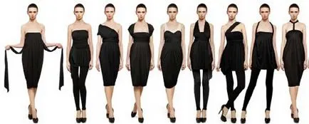 Variațiuni pe o temă de rochie fără sfârșit, multiwear rochie-transformator, în cazul în care pentru a cumpăra