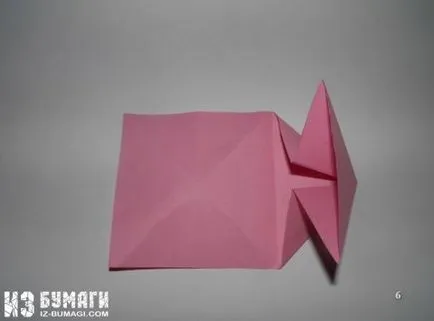 Valentine origami technikával