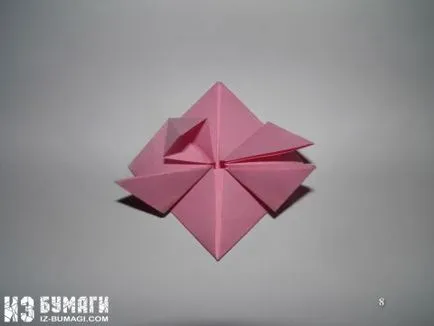 Valentine origami technikával