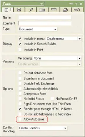 Mindent a AutoSave a Lotus Notes