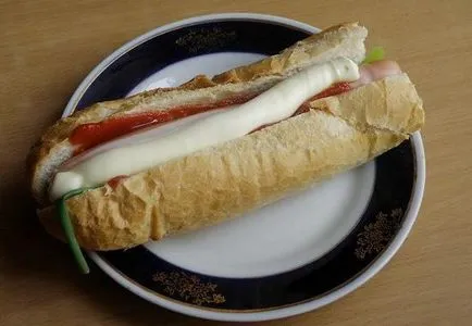 Hot dog, egy mikrohullámú sütő, egy finom blog - egyszerű receptek fotókkal