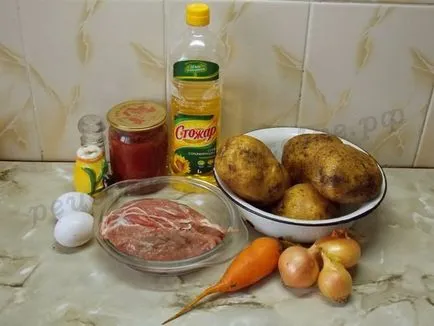 Volcano - рецепта със снимки много ефектно ястие от картофи!