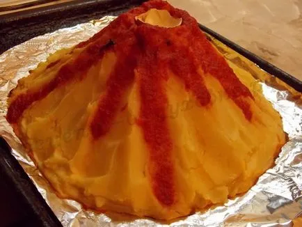 Volcano - рецепта със снимки много ефектно ястие от картофи!