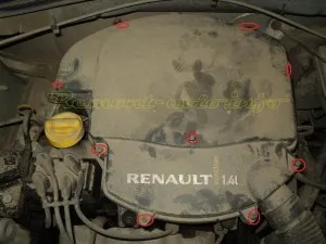 A motorolaj cserélési a renault Logan (Renault bejelentkezési) saját kezűleg