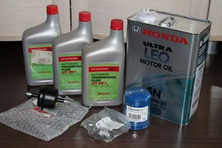 Schimbarea uleiului în transmisie automată 4d Honda Civic toate detaliile și etapele de lucru