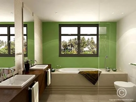 интериор Зелена баня
