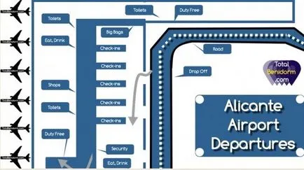 Alicante repülőtér és hogyan lehet eljutni a belvárosba