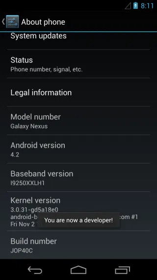 Android A-tól Z-ig bekapcsolja az USB hibakeresés opciót android 4