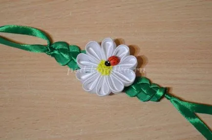 Гривна в kanzashi техника