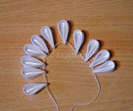 Гривна в kanzashi техника