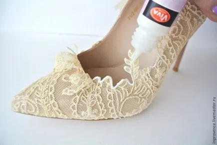 Dekoráció esküvői cipő