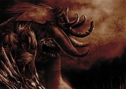 Демон от лакомия хипопотам, древните богове и герои