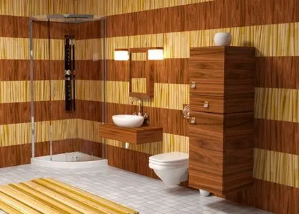 Fa a fürdőszobában üzemi körülmények és a megfelelő kezelés a fa - Országos Szövetsége portál