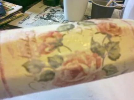 Decoupage a fürdőszobában fotó és videó oktatás, a dekoráció és a design a fürdőszobában