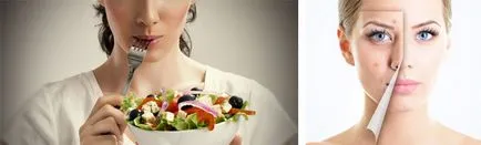 Dieta pentru acnee la adolescenți exemplu de meniu, o listă de produse utile și dăunătoare