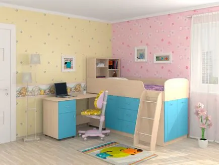 Детски таванско помещение легло Палечка-1