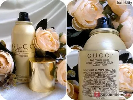 Dezodor spray illatosított Gucci premier - „egyáltalán nem az én íz, de úgy hangzik, gazdag”