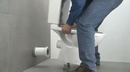 WC excentrică cu o chiuvetă instrucțiuni de instalare video cu mâinile lor, o fotografie și prețul