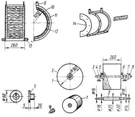 Enciklopédia technológiák és technikák - a cséplőgép kukoricacsutka (variáns 1)