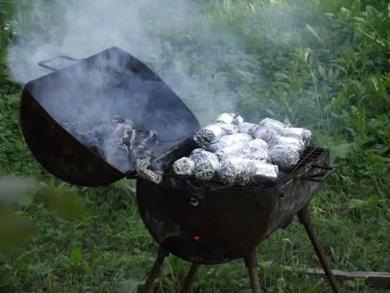 Пълнени зеленчуци на скара, подготвят психически