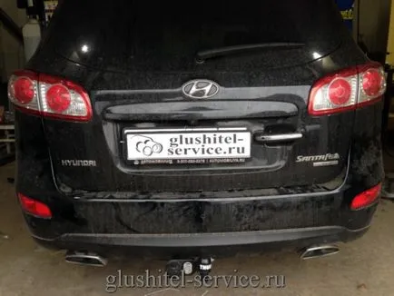 Turnbuckle pe hyundai Santa Fe (Hyundai Santa Fe), instalarea câlți 465 700 Thule pas în Yaroslavl