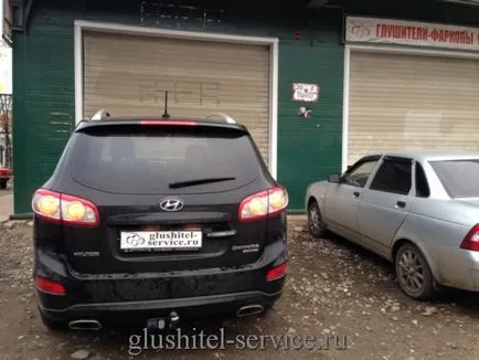 Turnbuckle pe hyundai Santa Fe (Hyundai Santa Fe), instalarea câlți 465 700 Thule pas în Yaroslavl