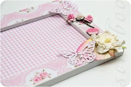 Rama foto în stil - shabby chic, scrapbooking pe