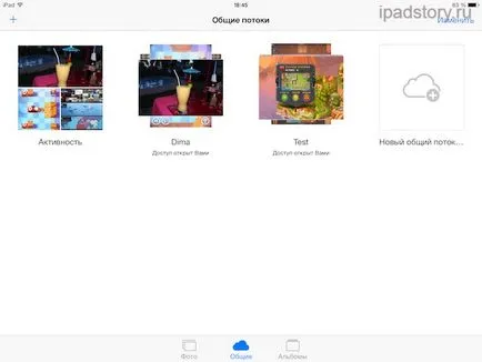 Fotó és kamera iOS 7, egész ipad