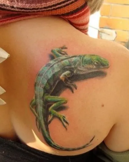 Fotografii și semnificația Iguana tatuaje