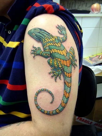 Fotografii și semnificația Iguana tatuaje