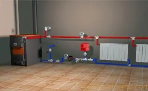 Газова отоплителна система частни домове и схемата за монтаж